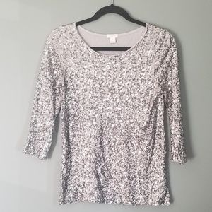 J Crew Factory Sparkle Top